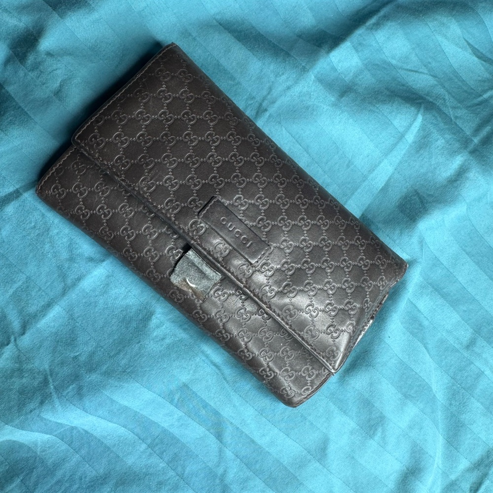 Gucci Dark Brown Signature Wallet